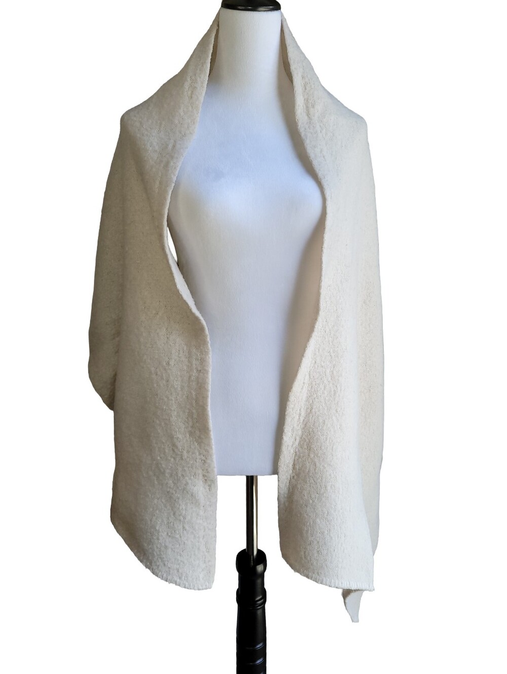 Marcus Adler New York Oatmeal/Beige Knit Shoulder Wrap/Shawl 78" x 16"